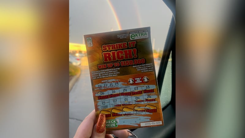 Después de saber que la suerte le tocó la puerta, Briana Mills vio un arcoíris en el cielo y...
